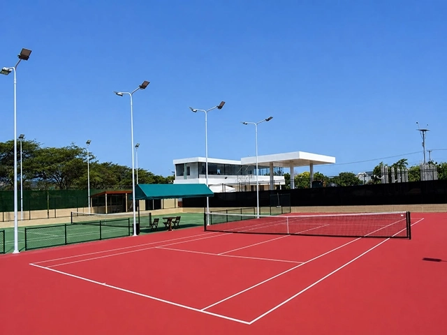 Sơn sân tennis hạt cao su lớn 2mm TopSports PU